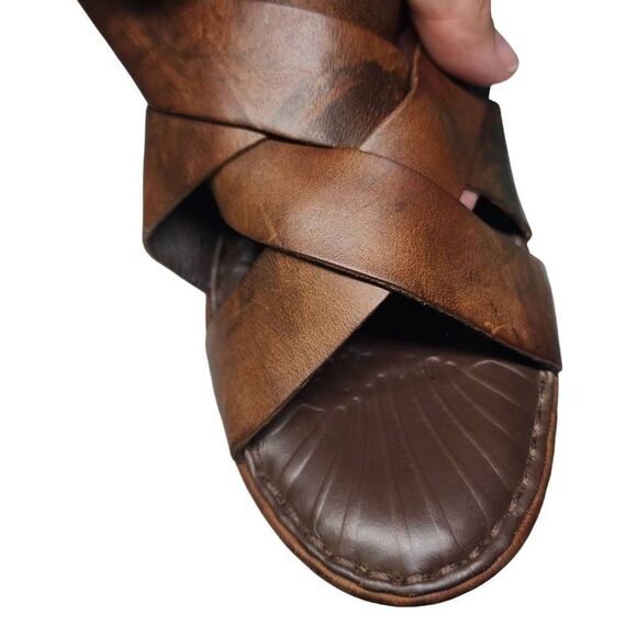 Born Brown and Cream Wedges - Picture 12 of 13